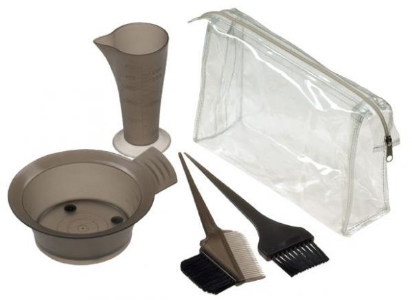 Frbe-Zubehr-Set 5 teilig transparent anthrazit