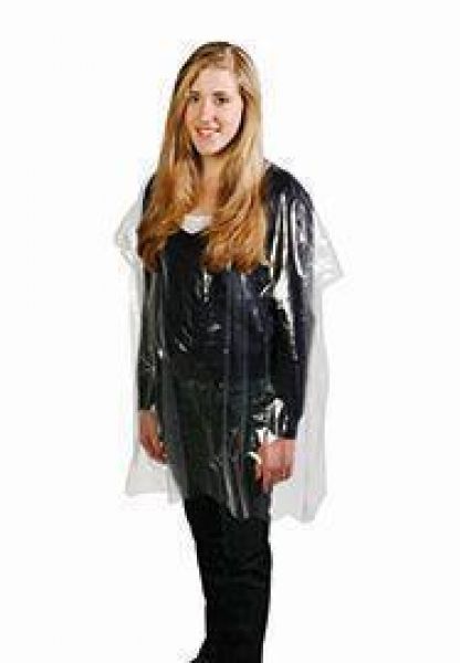 Einweg Umhang transparent klar 100 Btl