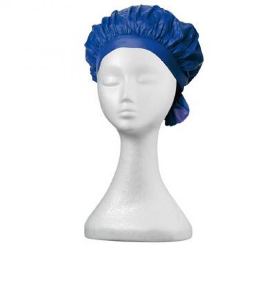 Kaltwellhaube mittelblau