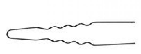 Lockennadeln schwarz, 6,5 cm,  0,55 mm