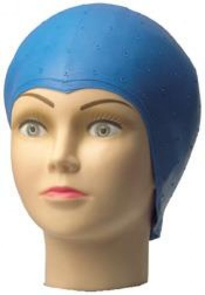 Efa Str�hnenhaube Gummi  blau
