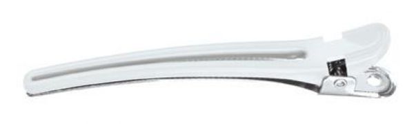 Haarclipse Plast/Alu 10x weiss