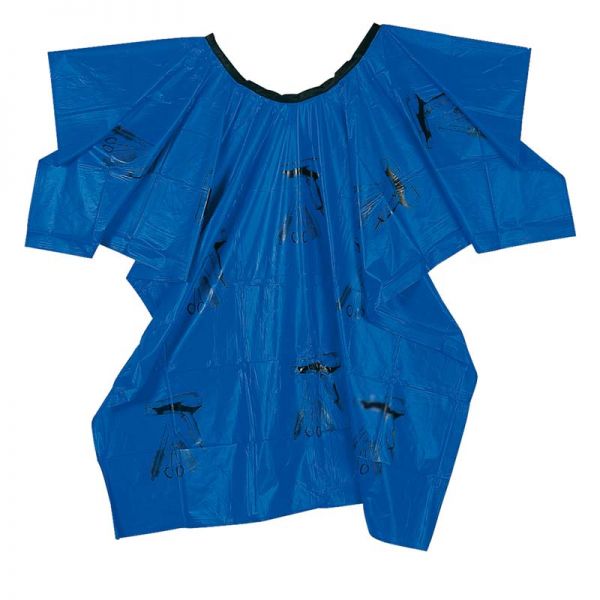 Umhang Plastik Werkzeugmotiv  blau
