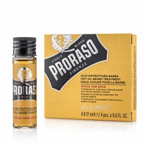 Proraso Wood & Spice Beard Hot Oil 4x17ml