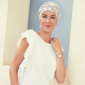 Christine Headwear Shakti Turban printed summer lemmons