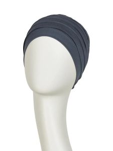 Christine Headwear Yoga Turban blue melange
