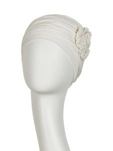 Christine Headwear Lotus Turban ivory