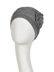 Christine Headwear Lotus Turban grey melange