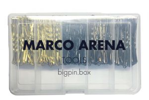 Marco Arena bigpin box mit 3 versch. Haarklammern blond,schwarz,braun