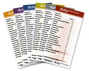 Dusy Bedienungsblocks 6-farbig 60St